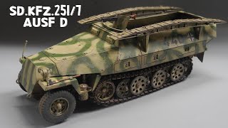 Dragon Sdkfz2517 ausf d Half track full build [upl. by Sliwa381]