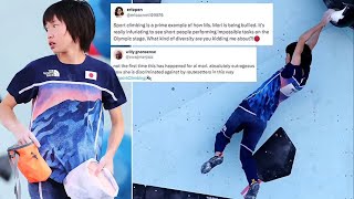 Watch Japanese climbing star Ai Mori struggle in the Olympic boulder wall final Will this 5ft [upl. by Ethelbert]