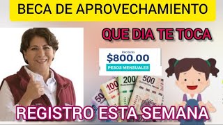 🚨BECA DE APROVECHAMIENTO EDO MEX REGISTRO ESTA SEMANA 💲800 PESOS MENSUALES 🧐💲💳💵 [upl. by Dilisio]