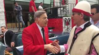 ItalianAlbanianArberesh Ethnic Day Parade in Sponsored by Albanian Roots in Manhattan 06172017 [upl. by Merell]