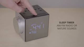 Sony ICFC1PJ projector alarm clock in one minute [upl. by Inalaehon]