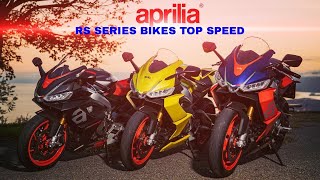 Aprilia RS 125 RS 250 RS 660 RSV4 1100 Factory top speed [upl. by Garlanda]