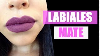 Como hacer cualquier labial MATE INDELEBLE y de LARGA DURACIÓN♥︎ How to make ANY LIPSTICK matte [upl. by Asinet]