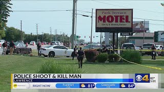 Man shot killed after SWAT breach Lawrence motel room [upl. by Myca]