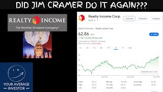 O Realty Income Stock Jim Cramer Kiss of Death [upl. by Nelaf579]