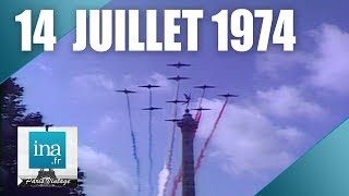 14 juillet 1974 défilé militaire de Bastille à République  Archive INA [upl. by Leidba]