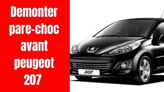 démonter pare choc avant Peugeot 207 [upl. by Simmonds927]