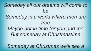 Stevie Wonder  Someday At Christmas Lyrics [upl. by Silda]