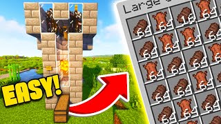 How To Easily Build An Automatic Cow Farm In Minecraft 120   Java amp Bedrock Edition [upl. by Ayamat]