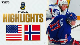 USA vs Norway FULL HIGHLIGHTS  2024 World Junior Championship [upl. by Beekman]