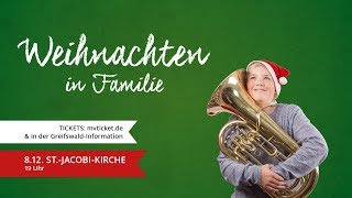 FLASHMOB BEIM EDEKA – Blasorchester Greifswald – Weihnachten in Familie [upl. by Garald501]