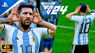 Messi vs Mbappe  France vs Argentina  EA SPORTS FC 24 [upl. by Knowle]