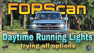 Bronco Forscan DRL options [upl. by Ylluz]