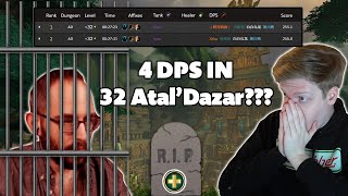 How the FASTEST 32 Atal’Dazar Was Timed Abusing 4 DPS [upl. by Cyndy]