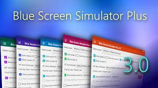 Blue Screen Simulator Plus 30 Update [upl. by Ellenuahs]