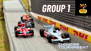 IndyCar Tournament  Group 1 Diecast Car Racing [upl. by Aniroc415]