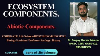 Ecosystem Biotic Components CSIRGATERPSCMPPSCHPSCBPSC PGT BIOLOGY ZOOLOGYBOTANY [upl. by Datha]