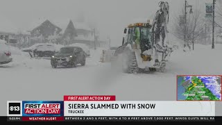 Truckee residents try to dig out as snow continues to dump [upl. by Field708]