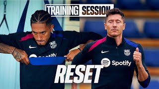 FOCUS SHIFTS TO LA LIGA  FC Barcelona Training 🔵🔴 [upl. by Klepac]