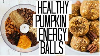 10 Minute HEALTHY Pumpkin Spice Energy Balls  Fitness Vlog [upl. by Secrest]