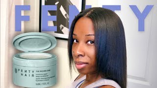 Fenty Hair Review Relaxed Hair Wash Day  Antonette Shay [upl. by Zsa]