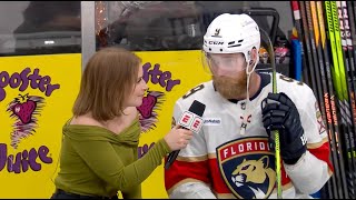 quotWe got 23 dogs on our teamquot  Sam Bennett Postgame Interview  61324 [upl. by Yeorgi]