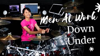 Men At Work  Down Under  Drum cover by Kalonica Nicx [upl. by Leuqram]