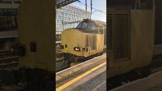 BR 37610 NR Test Train Departing Cardiff Central  Cardiff Canton Yardukrail networkrailclass37 [upl. by Nannie]