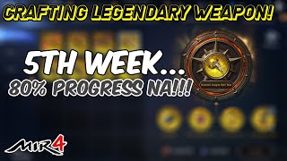 Mir4 5th Week Farming for my First legendary weapon as a low level [upl. by Ycnahc]