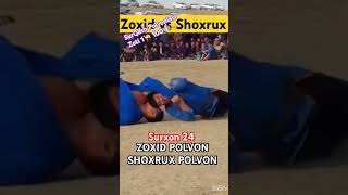 ZOXID POLVON va SHOXRUX POLVON KURASHI super brosok rek trend trending shorts kurash judo [upl. by Oneil]