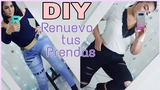 DIY Renueva tus Prendas Ropa vieja a nueva✂️👖🖌 [upl. by Key]