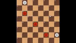 3 vs 2 in opposite corners endgame checkers3step [upl. by Ossie]