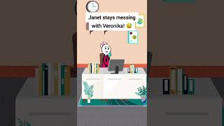 Janet stays messing with Veronika 😅 animation funnyvideo gplus comedy [upl. by Esialb]