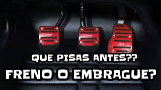 Si quiero FRENAR que piso PRIMERO FRENO o EMBRAGUE🔴🔴 [upl. by Zwiebel]