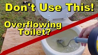 Dont Use Drain Snake in Toilet Best Way to Unclog Toilet Bowl [upl. by Tannie]