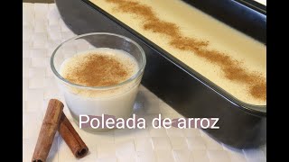 RECETA DE POLEADA DE ARROZ  RECETA SALVADOREÑA [upl. by Clorinda]