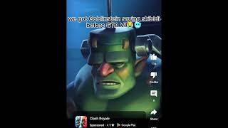 We got clash royale ads saying skibidi before GTA VI🥶😭 supercell clashroyale [upl. by Naivad788]