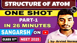 STRUCTURE OF ATOM CLASS 11 ONE SHOT by Deepak Vashisht Sir Pw [upl. by Tollman]