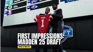 Madden 25 Draft amp Scouting System My First Impressions and Gameplay Insights [upl. by Aicilyhp]