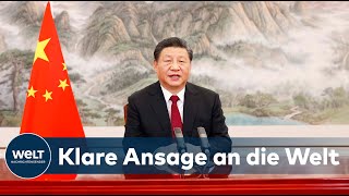 CHINACHEF XI JINPING Deutliche Warnung vor quotkatastrophalen Auswirkungenquot globaler Konfrontation [upl. by Aniras]