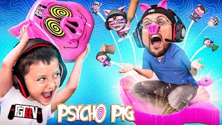 We Beat up a Psycho Pig FGTeeV Family turned into PIGS Bratty Duddz Unboxing [upl. by Bithia]