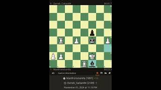 Ernie Baltazar vs Deneb Gaitan at World Day Festival November 1 2024 chess shorts [upl. by Asirret]