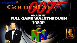 GoldenEye 007 N64  00 Agent  Full Game Walkthrough [upl. by Russo834]