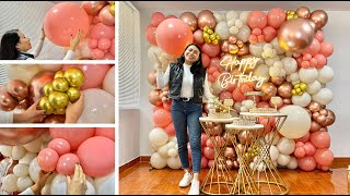 Como hacer una Pared de Globos para cumpleaños  🎉 Balloon Wall 🎉 [upl. by Nevaeh]