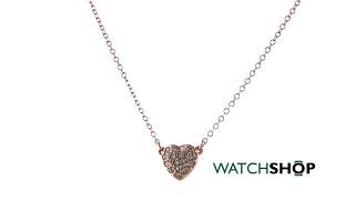 Ladies Ted Baker Rose Gold Plated Pave Crystal Heart Necklace TBJ15162402 [upl. by Azaria]