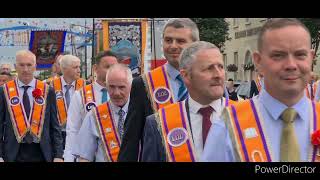 Mourne District Return Parade 12th July 2022 Kilkeel [upl. by Aknayirp]