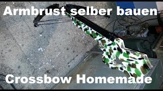 Armbrust selber bauen Homemade Compound Crossbow  03 [upl. by Amitie]