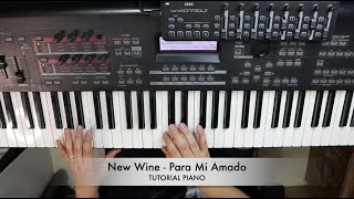 Tutorial Piano  New Wine  Para Mi Amado [upl. by Priscella300]