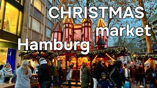 Christmas markets in Hamburg Germany 4K [upl. by Margherita]