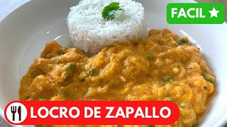 🇵🇪 LOCRO DE ZAPALLO  RECETA PERUANA DELICIOSA [upl. by Screens]